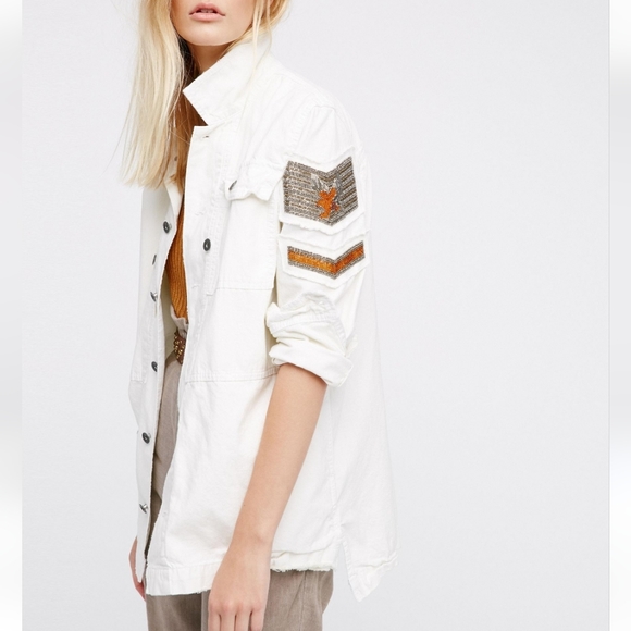 FREE PEOPLE Military Shirt Jacket - Picture 2 of 9